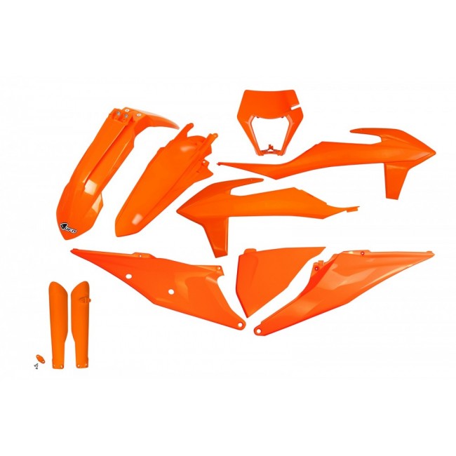 FULL KIT PLÁSTICO UFO KTM EXC 125 20/23 150/250 EXCF 250/350/450 20/23 NARANJA