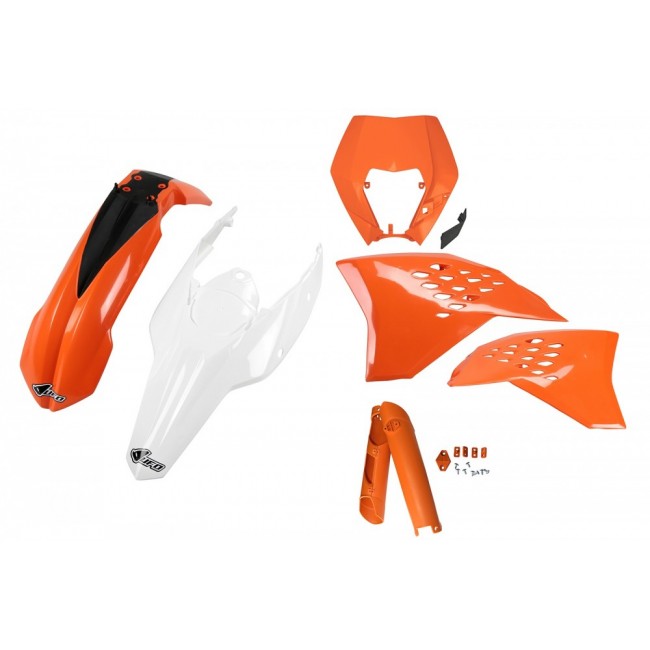 FULL KIT PLÁSTICO UFO KTM EXC 125/200/250 EXCF 250/350/450 09/11 REPLICA 11