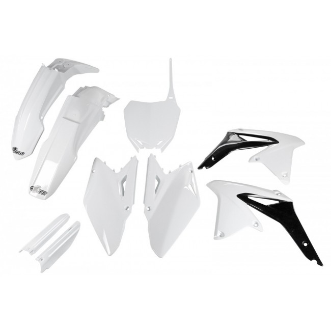 FULL KIT PLÁSTICO UFO SUZUKI RMZ 450 08/17 BLANCO