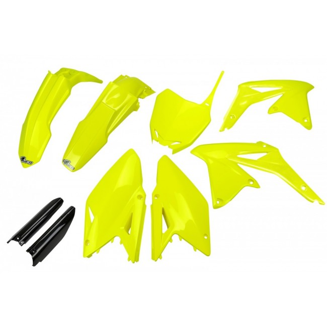 FULL KIT PLÁSTICO UFO SUZUKI RMZ 450 08/17 AMARILLO FLUOR
