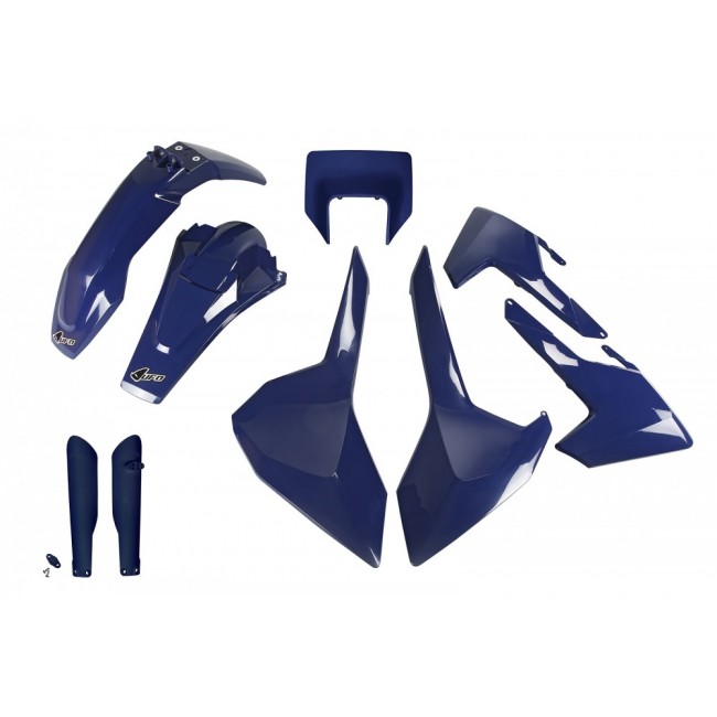 FULL KIT PLÁSTICO UFO HUSQ TE125/250/300 TX125/250/300 FE250/350/450 17/19 AZUL