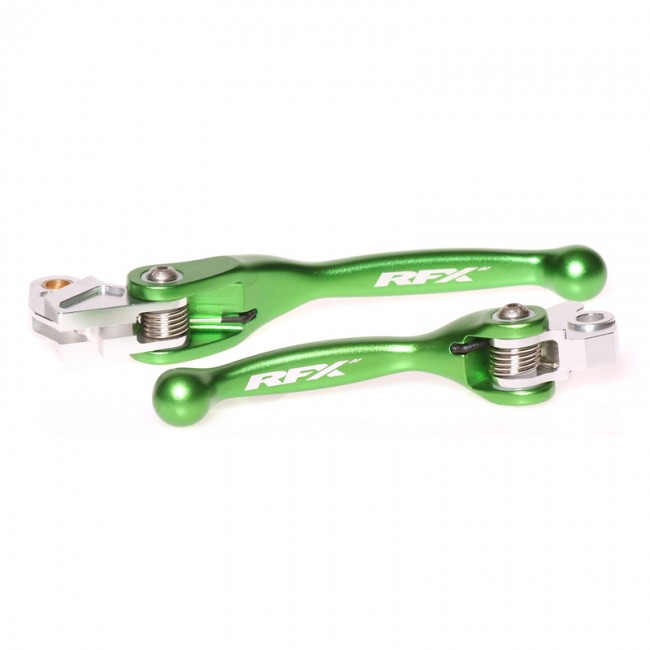 JUEGO DE MANETAS REVERSIBLES RFX KAWASAKI KX 65 00/23 VERDE