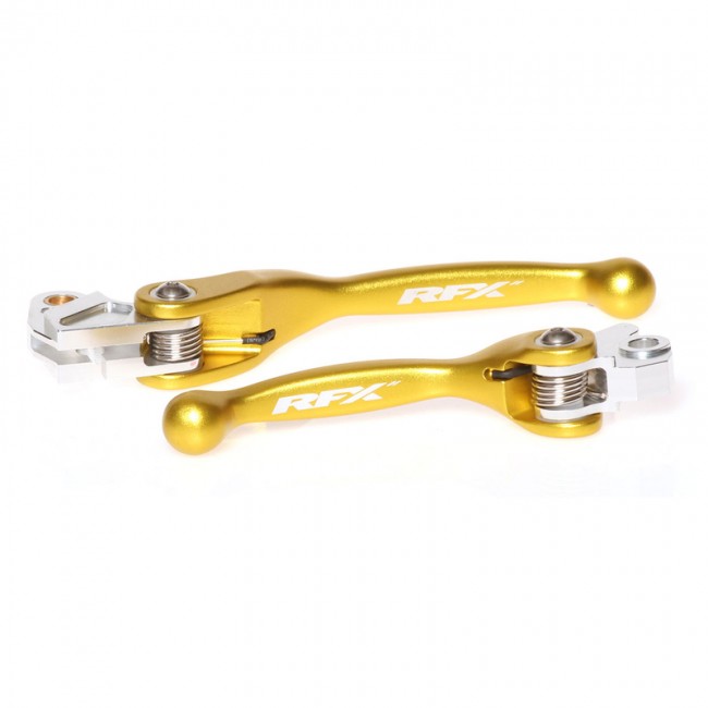 JUEGO DE MANETAS REVERSIBLES RFX KAWASAKI KX 125 00/08 AMARILLO