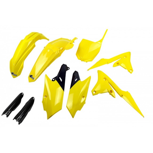 FULL KIT PLASTICO UFO YAMAHA YZF 250 14/18 450 14/17 AMARILLO