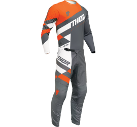 CAMISETA THOR SECTOR CHECKER GRIS/NARANJA