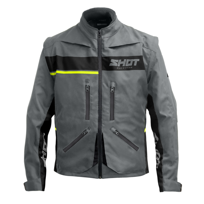 CHAQUETA SHOT CONTACT ASSAULT 2.0 GRIS/AMARILLO FLUOR