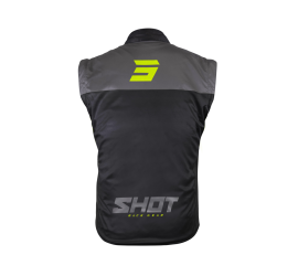 CHAQUETA SHOT BODYWARMER LITE NEGRO/AMARILLO FLUOR