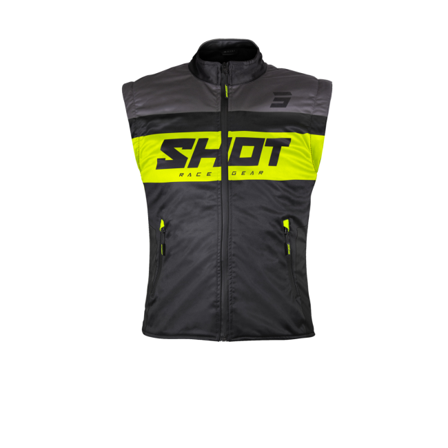 CHAQUETA SHOT BODYWARMER LITE NEGRO/AMARILLO FLUOR