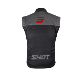 CHAQUETA SHOT BODYWARMER LITE NEGRO/ROJO