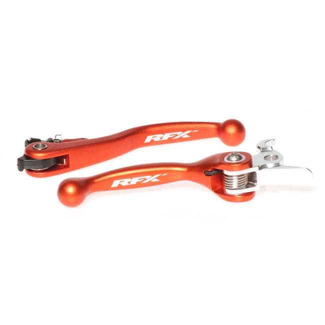 JUEGO DE MANETAS REVERSIBLES RFX KTM 125 EXC/125 SX/150 SX/200 SX NARANJA
