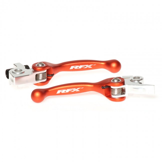 JUEGO DE MANETAS REVERSIBLES RFX KTM 125 SX/150 SX/250 SX NARANJA