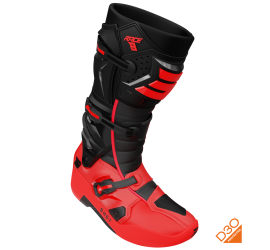 BOTAS SHOT RACE 8 NEGRO/ROJO
