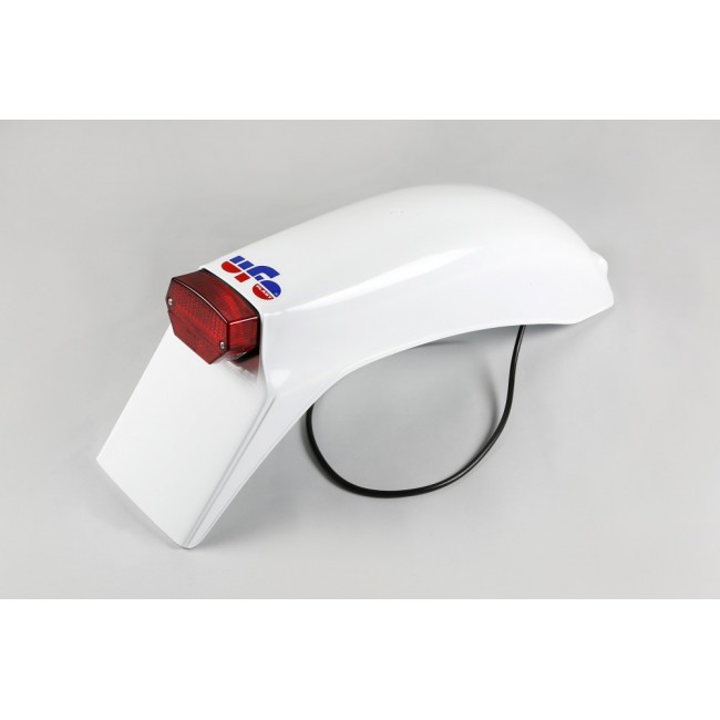 GUARDABARROS TRASERO UFO FANTIC CON LUZ 50CC/75CC/80CC/125CC 79/82 BLANCO
