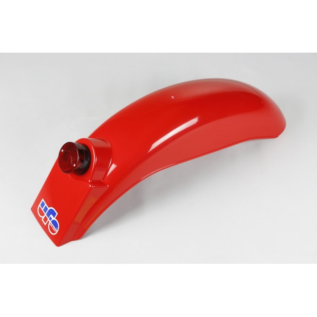 GUARDABARROS TRASERO UFO UNIVERSAL ENDURO CON LUZ KTM 75/76 ROJO