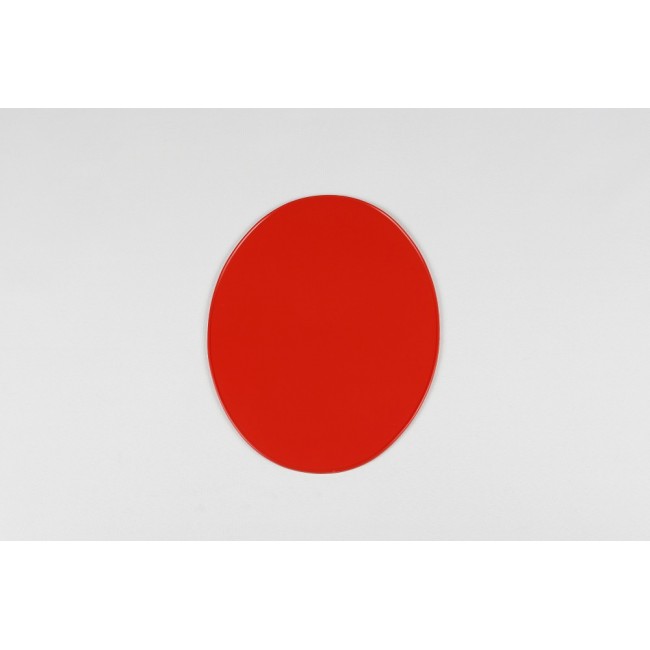 PLACA OVALADA UFO UNIVERSAL DESDE 1970 ROJO