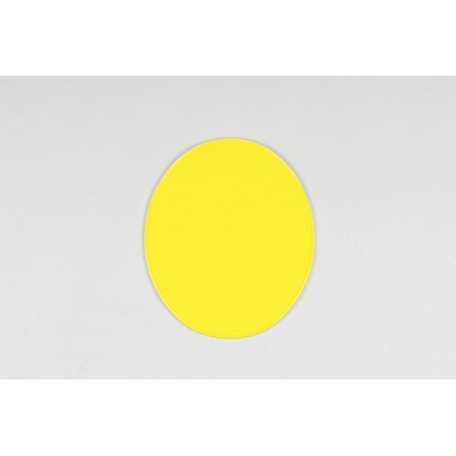 PLACA OVALADA UFO UNIVERSAL DESDE 1970 AMARILLO