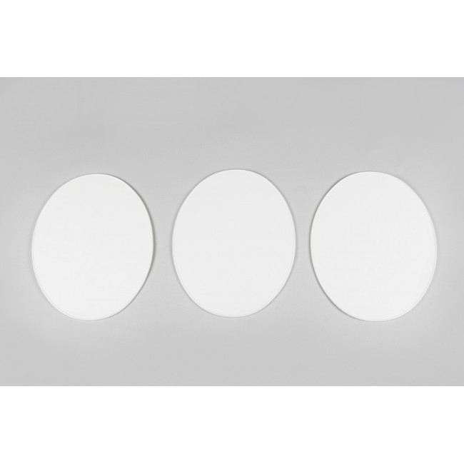 KIT PLACAS OVALADAS UFO UNIVERSALES (3 UDS) DESDE 1970 BLANCO