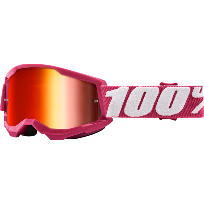 GAFAS 100% STRATA 2 JUNIOR ROSA ESPEJO ROJO