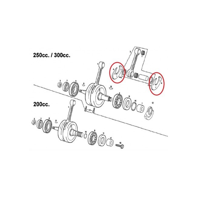 NYLON CONTRAPESO CIGÜEÑAL GAS GAS EC 250/300 CC