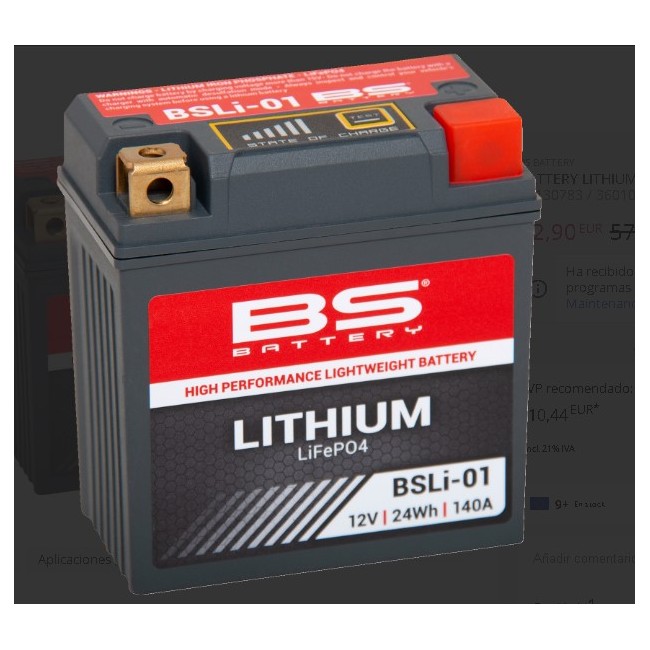 BATERIA DE LITIO BS BSLI-01