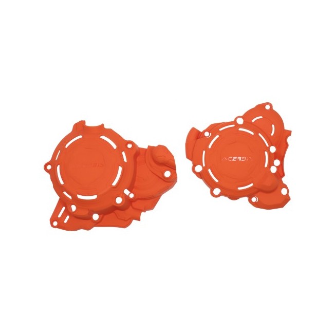 KIT PROTECTOR TAPA ENCENDIDO Y DE EMBRAGUE ACERBIS KTM/HUSQVARNA NARANJA 24-25