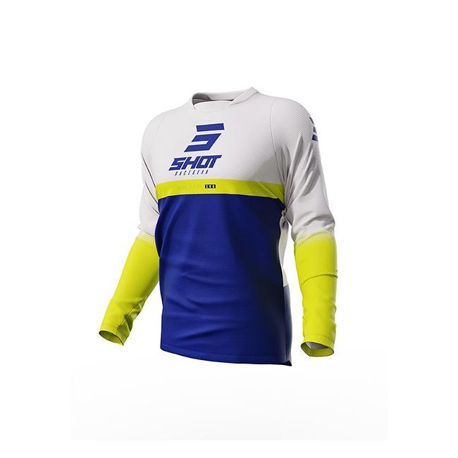 CAMISETA SHOT REFLEX AZUL/AMARILLO