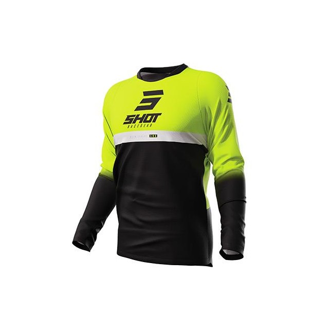 CAMISETA SHOT REFLEX AMARILLO/NEGRO