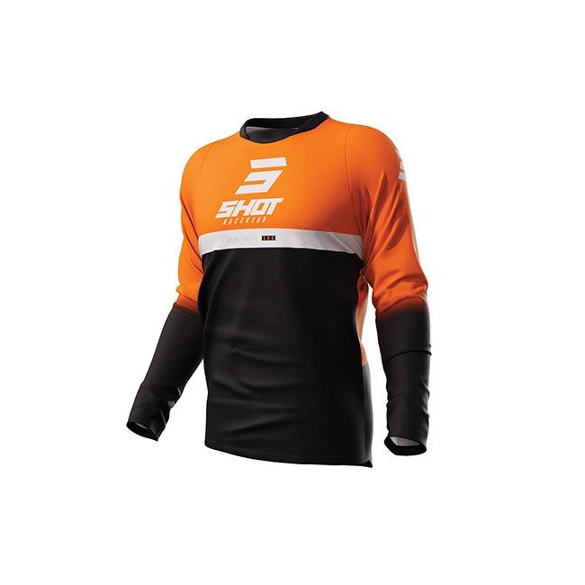 CAMISETA SHOT REFLEX NARANJA/NEGRO