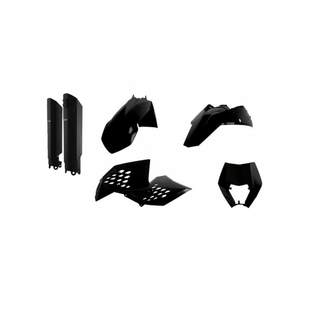 FULL KIT POLISPORT KTM EXC/EXCF 08/11 NEGRO