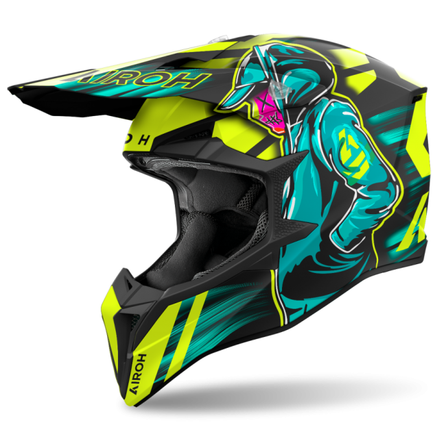 CASCO AIROH WRAAAP CYBER AMARILLO MATE