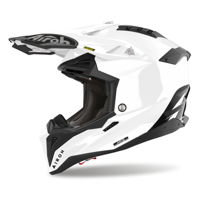 CASCO AIROH AVIATOR 3 BLANCO BRILLANTE