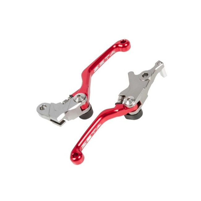 JUEGO DE MANETA ZETA CP 3 DEDOS EMBRAGUE Y FRENO HONDA CRF 250 L/M  12/21 ROJA