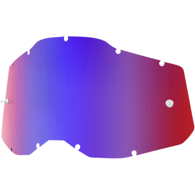 PANTALLA GAFA 100% ESPEJO ROJO/AZUL GENERACIÓN 2