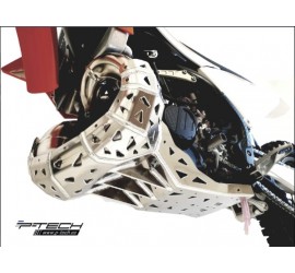 CUBRECARTER CON PROTECTOR DE ESCAPE DE ALUMINIO P-TECH KTM EXC 250/300 (20-23)