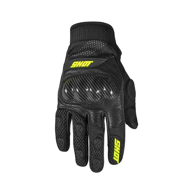 GUANTES SHOT STUNTER CE NEGRO/AMARILLO FLÚOR