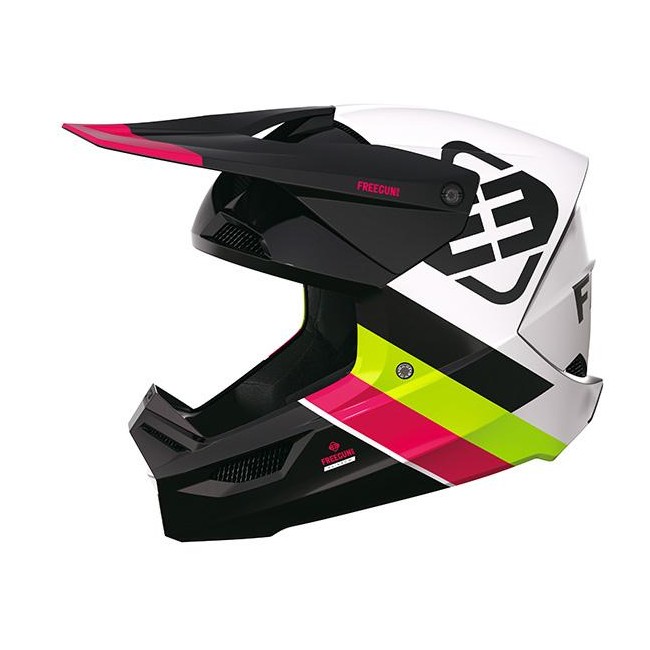 CASCO SHOT JUNIOR FREEGUN ARCOIRIS/NEGRO/BLANCO