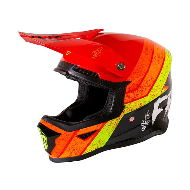 CASCO SHOTJUNIO STRIPE/ROJO