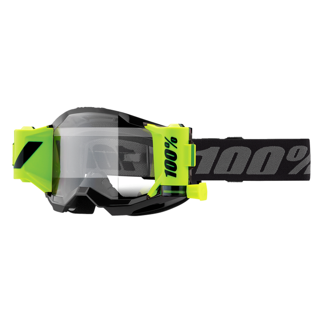 GAFAS 100% STRATA 2 FORECAST AMARILLO FLUOR-NEGRO