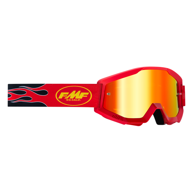 GAFAS FMF POWERCORE FLAME RED - MIRROR RED