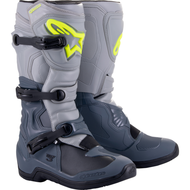 BOTAS ALPINESTAR TECH 3 GRIS-AMARILLO FLUOR