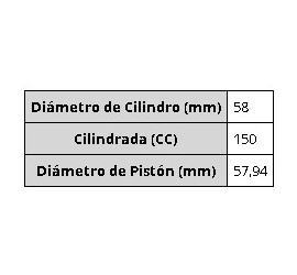 KIT PISTON VERTEX KTM 150 EXC TPI (20-23)