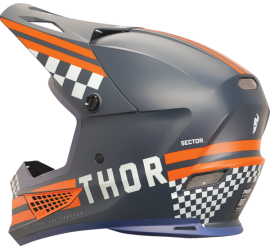 CASCO THOR SECTOR 2 COMBAT GRIS-NARANJA-AZUL-BLANCO