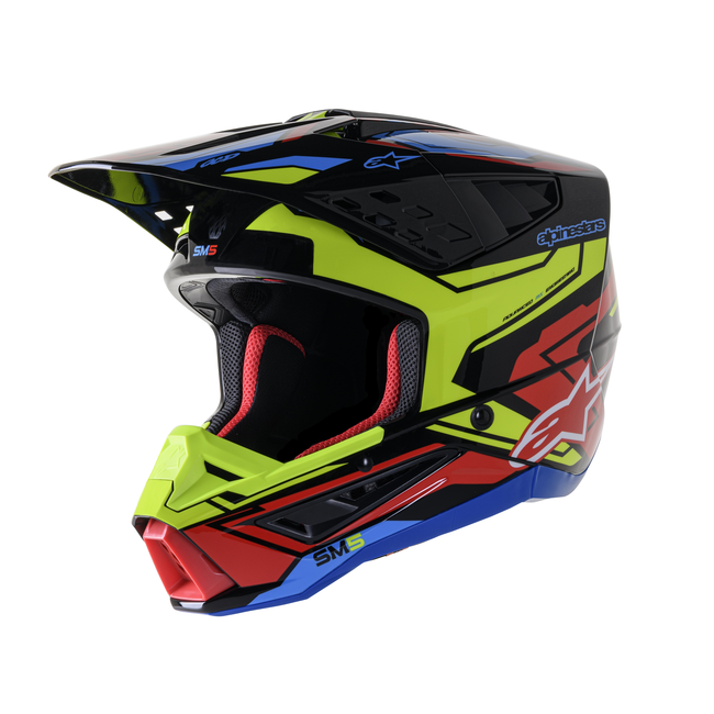 CASCO ALPINESTAR SM5 AMARILLO-ROJO-AZUL