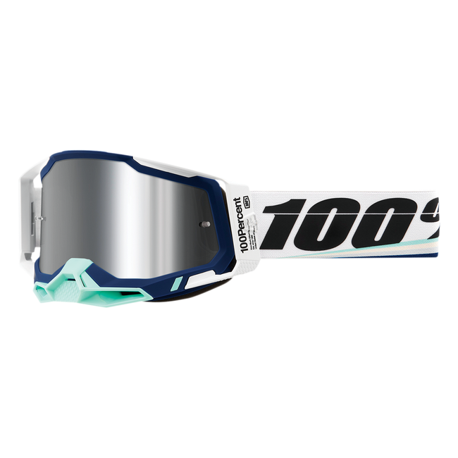 GAFAS 100% RACECRAFT 2 BLANCO-AZUL