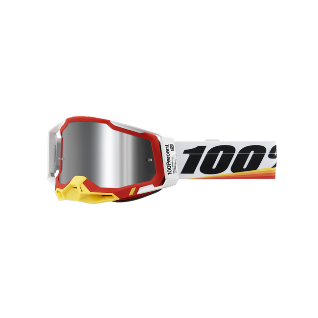 GAFAS 100% RACECRAFT 2 BLANCO-ROJO-AMARILLO