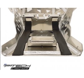 CUBRECARTER CON PROTECTOR DE ESCAPE DE ALUMINIO Y BIELETA P-TECH HUSABERG TE250/
