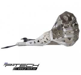 CUBRECARTER CON PROTECTOR DE ESCAPE DE ALUMINIO Y BIELETA P-TECH HUSABERG TE250/