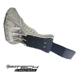 CUBRECARTER CON PROTECTOR DE ESCAPE DE ALUMINIO Y BIELETA P-TECH HUSABERG TE250/