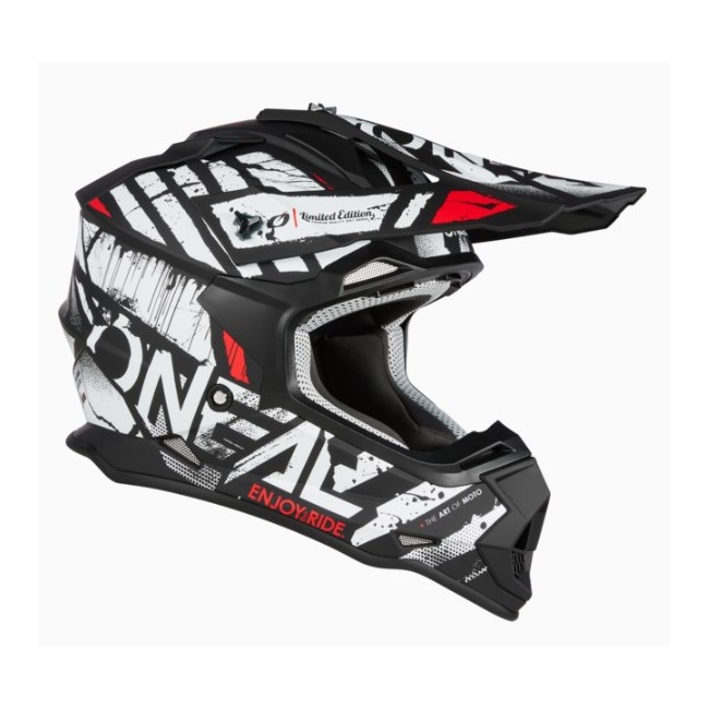 CASCO O´NEAL 2SRS GLITCH NEGRO/BLANCO
