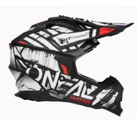 CASCO O´NEAL 2SRS GLITCH NEGRO/BLANCO